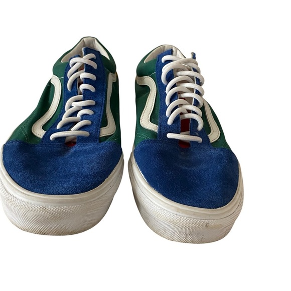 Vans Yacht Club Old Skool Shoes Vans Sneakers Suede Canvas Red Green Blue Yellow - Picture 4 of 7